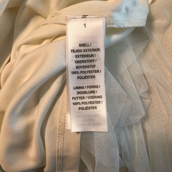 Sz6 Ivory NWT Adrianna Papell Gown - Beaded Bodice - Picture 12 of 15